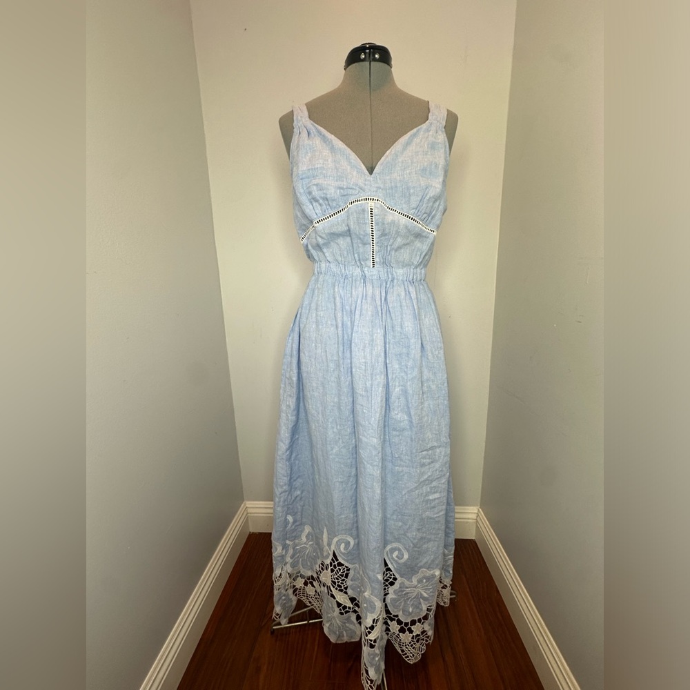 Magaschoni Light Blue Maxi Dress